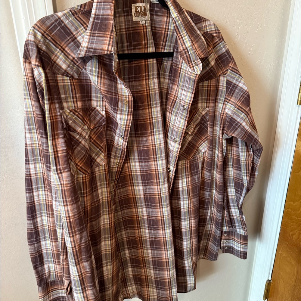 Ely Cattleman Multicolor Plaid Shirt